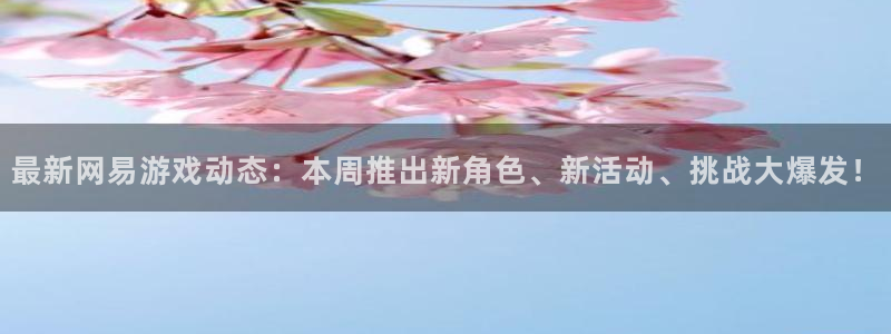 鼎点娱乐手机网页版登录：最新网易游戏动态：本周推出新角色、新